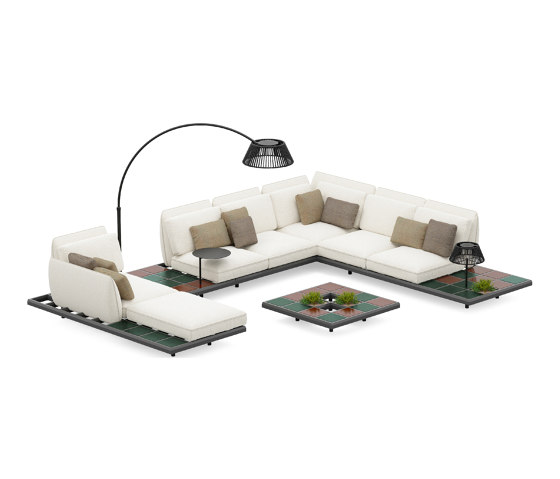 Mozaix set alu 05 | Chaise longue | Royal Botania