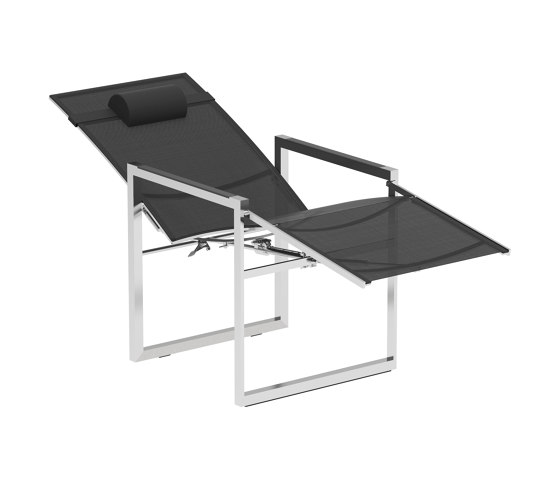 Ninix lounger stainless steel | Lettini giardino | Royal Botania