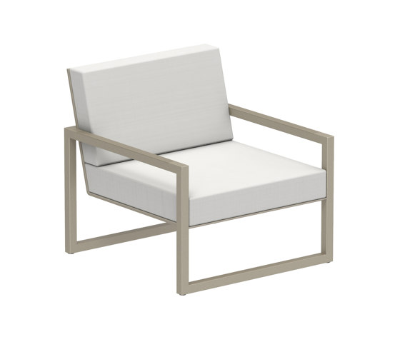 Ninix Lounge 100T with armrests stainless steel | Poltrone | Royal Botania