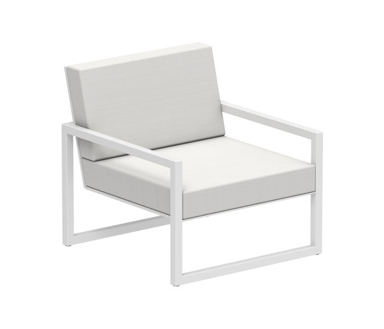 Ninix Lounge 100T with armrests stainless steel | Poltrone | Royal Botania