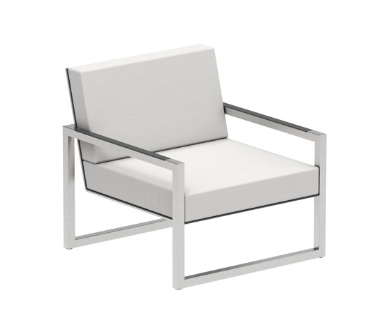 Ninix Lounge 100T with armrests stainless steel | Poltrone | Royal Botania