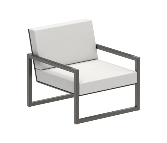 Ninix Lounge 100T with armrests stainless steel | Poltrone | Royal Botania