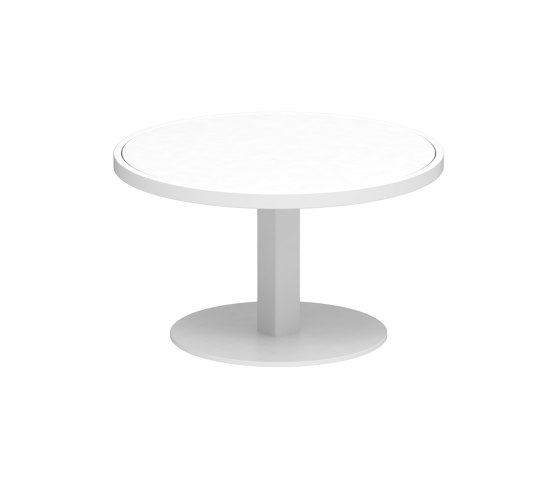 O-Zon side table 53cm round aluminium & ceramic top | Mesas auxiliares | Royal Botania