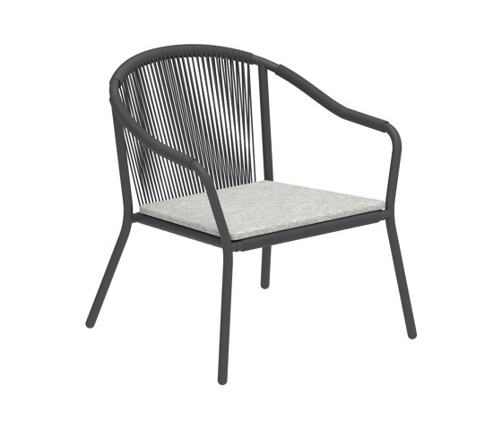 Samba fauteuil bas coated aluminium & woven fiber | Fauteuils | Royal Botania