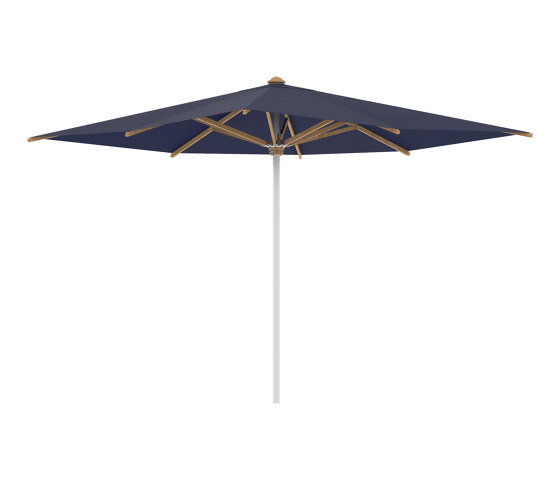 Shady umbrella 3x3m stainless steel pole & teak ribs | Parasols | Royal Botania