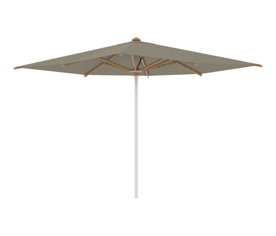 Shady umbrella 3x3m stainless steel pole & teak ribs | Parasols | Royal Botania