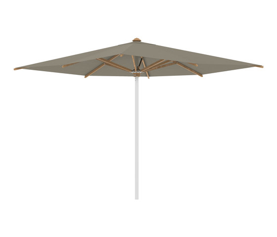 Shady umbrella 3x3m stainless steel pole & teak ribs | Shade sails | Royal Botania