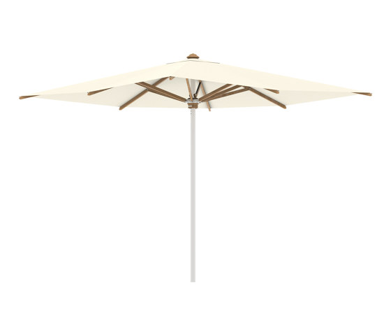 Shady umbrella 3x3m stainless steel pole & teak ribs | Parasols | Royal Botania