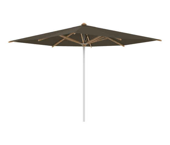 Shady umbrella 3x3m stainless steel pole & teak ribs | Parasoles | Royal Botania