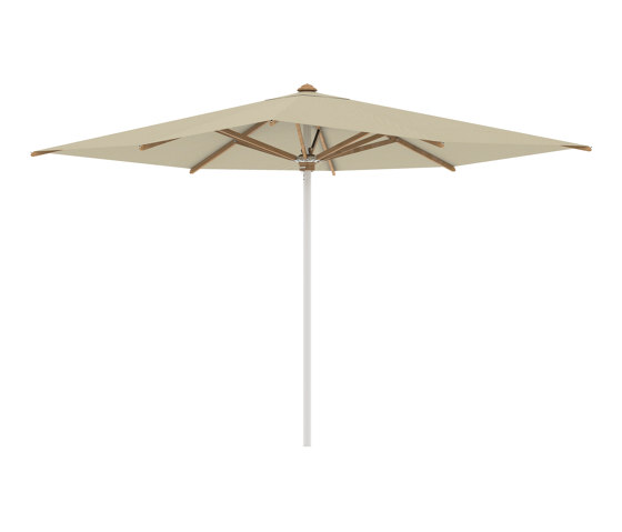 Shady umbrella 3x3m stainless steel pole & teak ribs | Parasols | Royal Botania