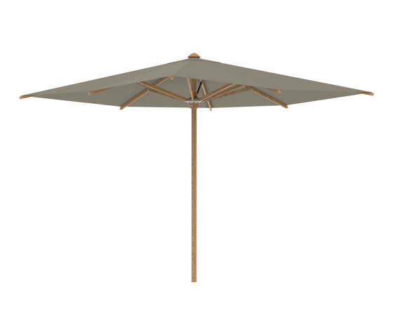 Shady umbrella 3x3mteak pole & teak ribs | Parasols | Royal Botania