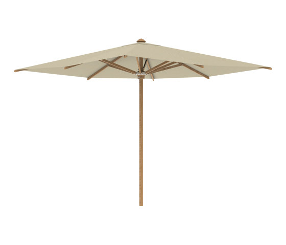 Shady umbrella 3x3m teak pole & teak ribs | Parasols | Royal Botania