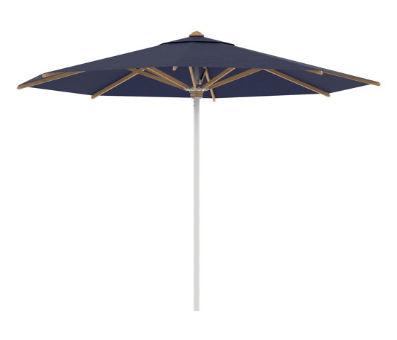 Shady umbrella 3,5m round stainless steel pole & teak ribs | Ombrelloni | Royal Botania