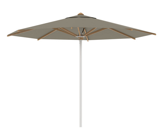 Shady umbrella 3,5m round stainless steel pole & teak ribs | Parasols | Royal Botania