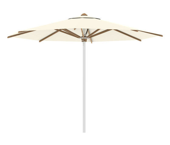 Shady umbrella 3,5m round stainless steel pole & teak ribs | Parasols | Royal Botania