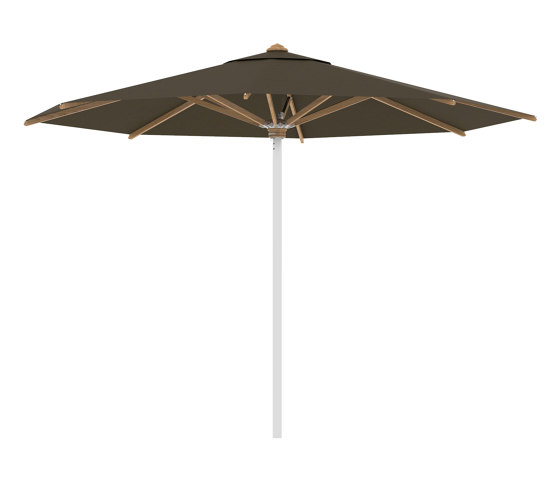 Shady umbrella 3,5m round stainless steel pole & teak ribs | Parasols | Royal Botania