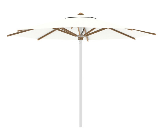 Shady umbrella 3,5m round stainless steel pole & teak ribs | Parasols | Royal Botania