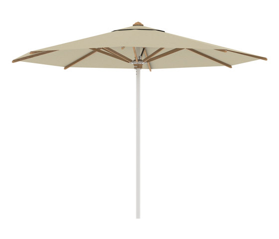 Shady umbrella 3,5m round stainless steel pole & teak ribs | Ombrelloni | Royal Botania