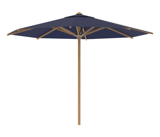 Shady umbrella 3,5m round teak pole & teak ribs | Ombrelloni | Royal Botania