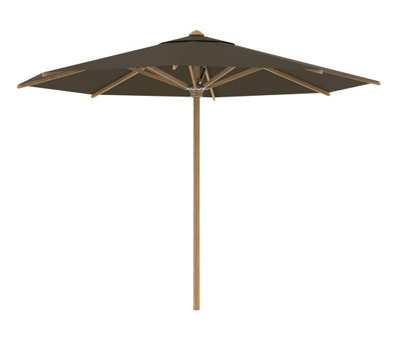 Shady umbrella 3,5m round teak pole & teak ribs | Parasols | Royal Botania