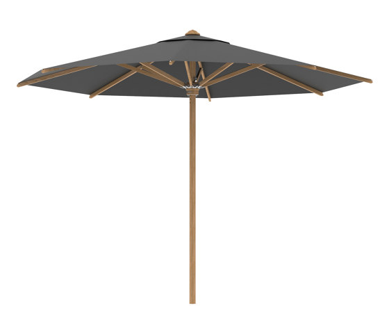 Shady parasol 3,5m rond teak pole & baleines en teck | Parasols | Royal Botania