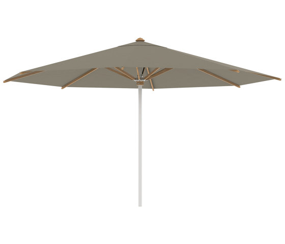 Shady umbrella 4,5m round stainless steel pole & teak ribs | Parasols | Royal Botania