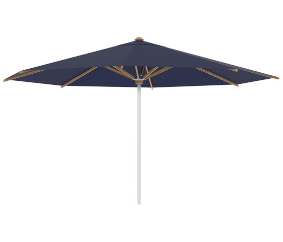 Shady umbrella 4,5m round stainless steel pole & teak ribs | Parasols | Royal Botania