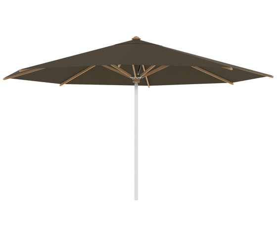 Shady umbrella 4,5m round stainless steel pole & teak ribs | Parasols | Royal Botania