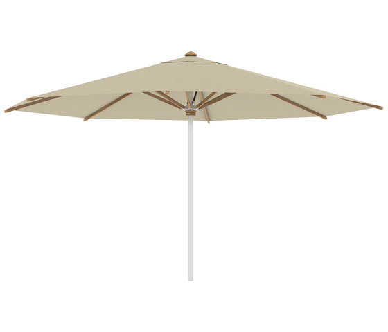 Shady umbrella 4,5m round stainless steel pole & teak ribs | Parasols | Royal Botania