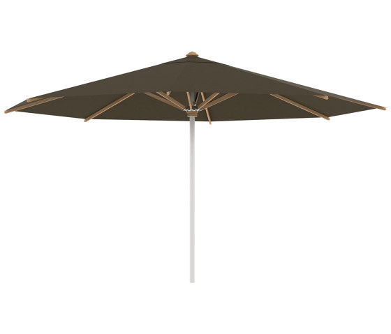 Shady umbrella 4,5m round stainless steel pole & teak ribs | Parasols | Royal Botania