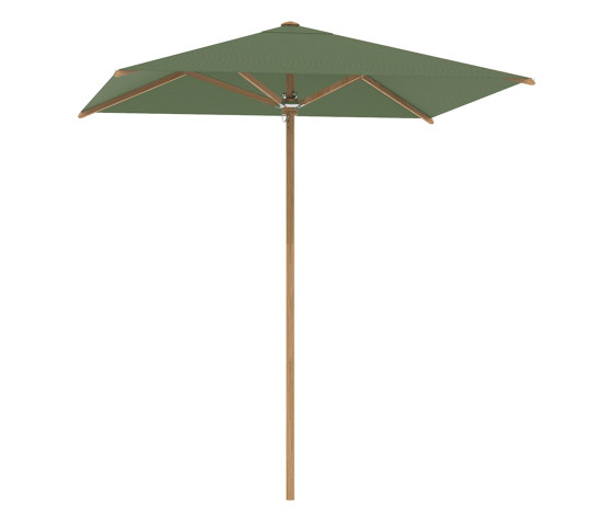 Shady Slim umbrella 2.2x2.2m teak pole & teak ribs | Parasols | Royal Botania