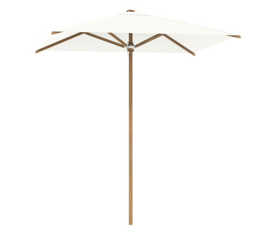 Shady Slim umbrella 2.2x2.2m teak pole & teak ribs | Parasols | Royal Botania