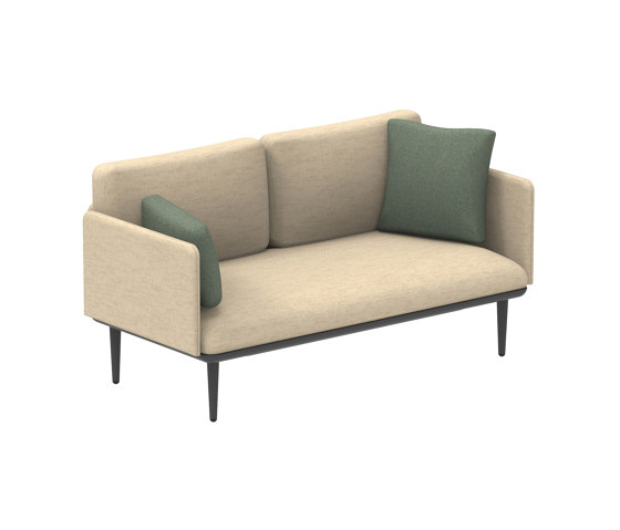 Styletto Lounge 140 seater with left and right armrests | Sofas | Royal Botania