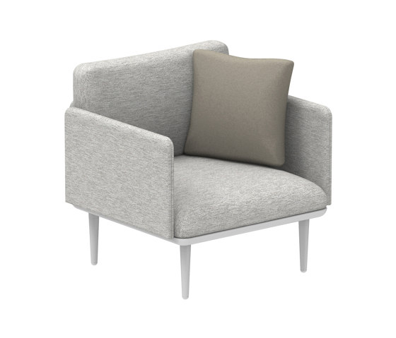 Styletto Lounge 70 seater with left and right armrests | Poltrone | Royal Botania