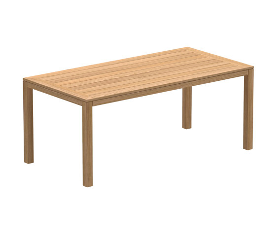 XQI table 180x90cm teck | Tables de repas | Royal Botania