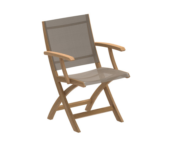 XQI foldable arm chair teak | Sillas | Royal Botania