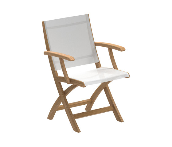 XQI foldable arm chair teak | Sillas | Royal Botania