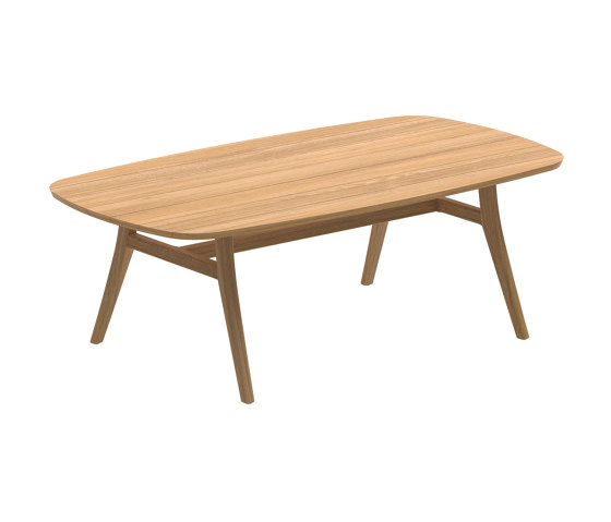 Zidiz table 220x120cm coated aluminium or teak & teak top | Dining tables | Royal Botania