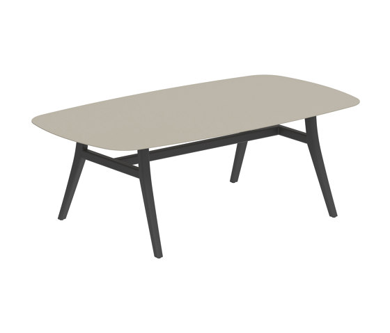 Zidiz table 220x120cm coated aluminium or teak & ceramic top | Dining tables | Royal Botania