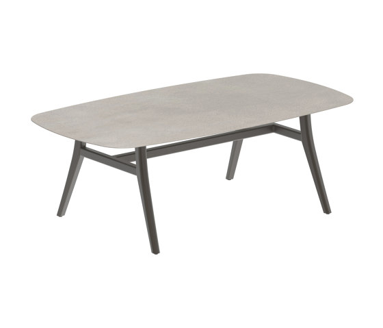 Zidiz table 220x120cm coated aluminium or teak & ceramic top | Dining tables | Royal Botania