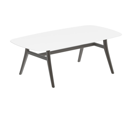 Zidiz table 220x120cm coated aluminium or teak & ceramic top | Dining tables | Royal Botania