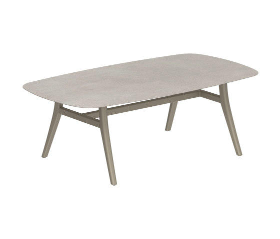 Zidiz table 220x120cm coated aluminium or teak & ceramic top | Dining tables | Royal Botania