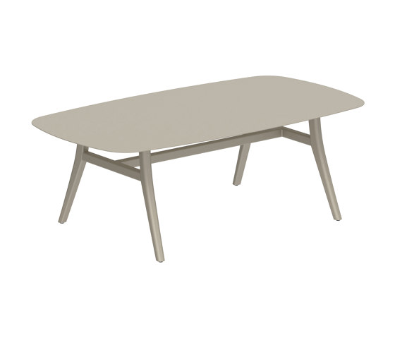 Zidiz table 220x120cm coated aluminium or teak & ceramic top | Dining tables | Royal Botania