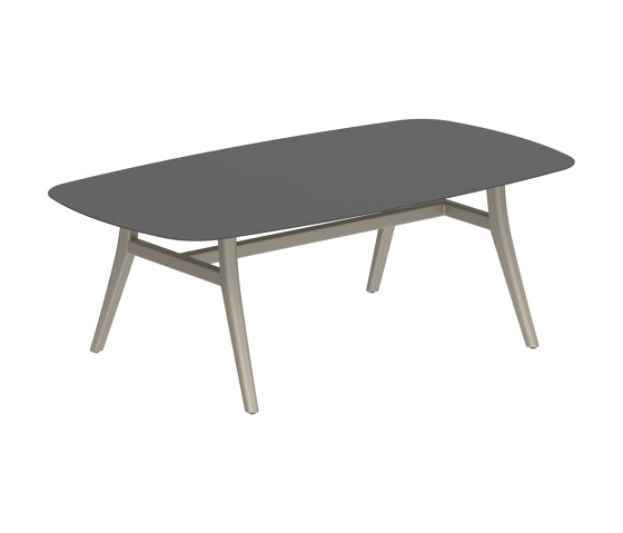 Zidiz table 220x120cm coated aluminium or teak & ceramic top | Dining tables | Royal Botania