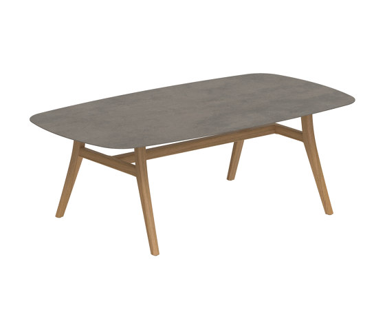 Zidiz table 220x120cm coated aluminium or teak & ceramic top | Dining tables | Royal Botania