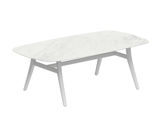 Zidiz table 220x120cm coated aluminium or teak & ceramic top | Dining tables | Royal Botania