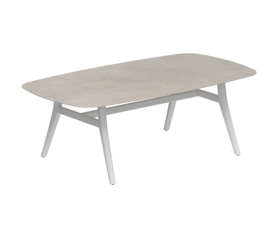 Zidiz table 220x120cm coated aluminium or teak & ceramic top | Dining tables | Royal Botania