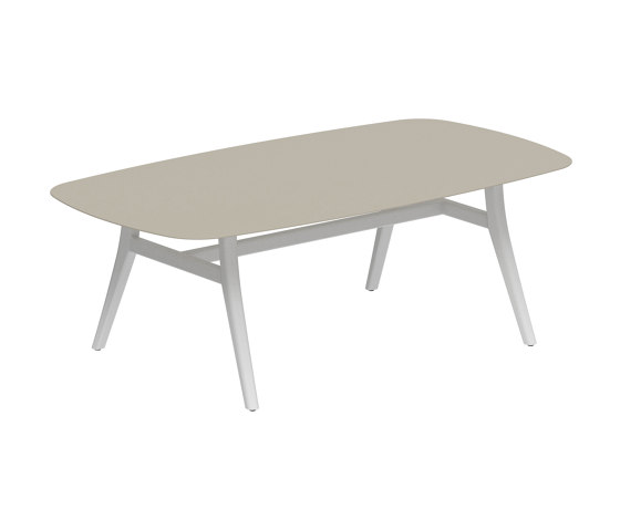 Zidiz table 220x120cm coated aluminium or teak & ceramic top | Dining tables | Royal Botania