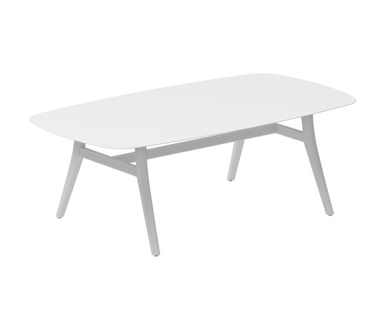 Zidiz table 220x120cm coated aluminium or teak & ceramic top | Dining tables | Royal Botania