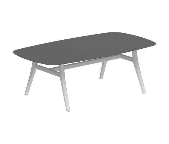 Zidiz table 220x120cm coated aluminium or teak & ceramic top | Dining tables | Royal Botania